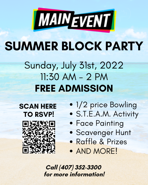 Main Event’s Annual Summer Block Party